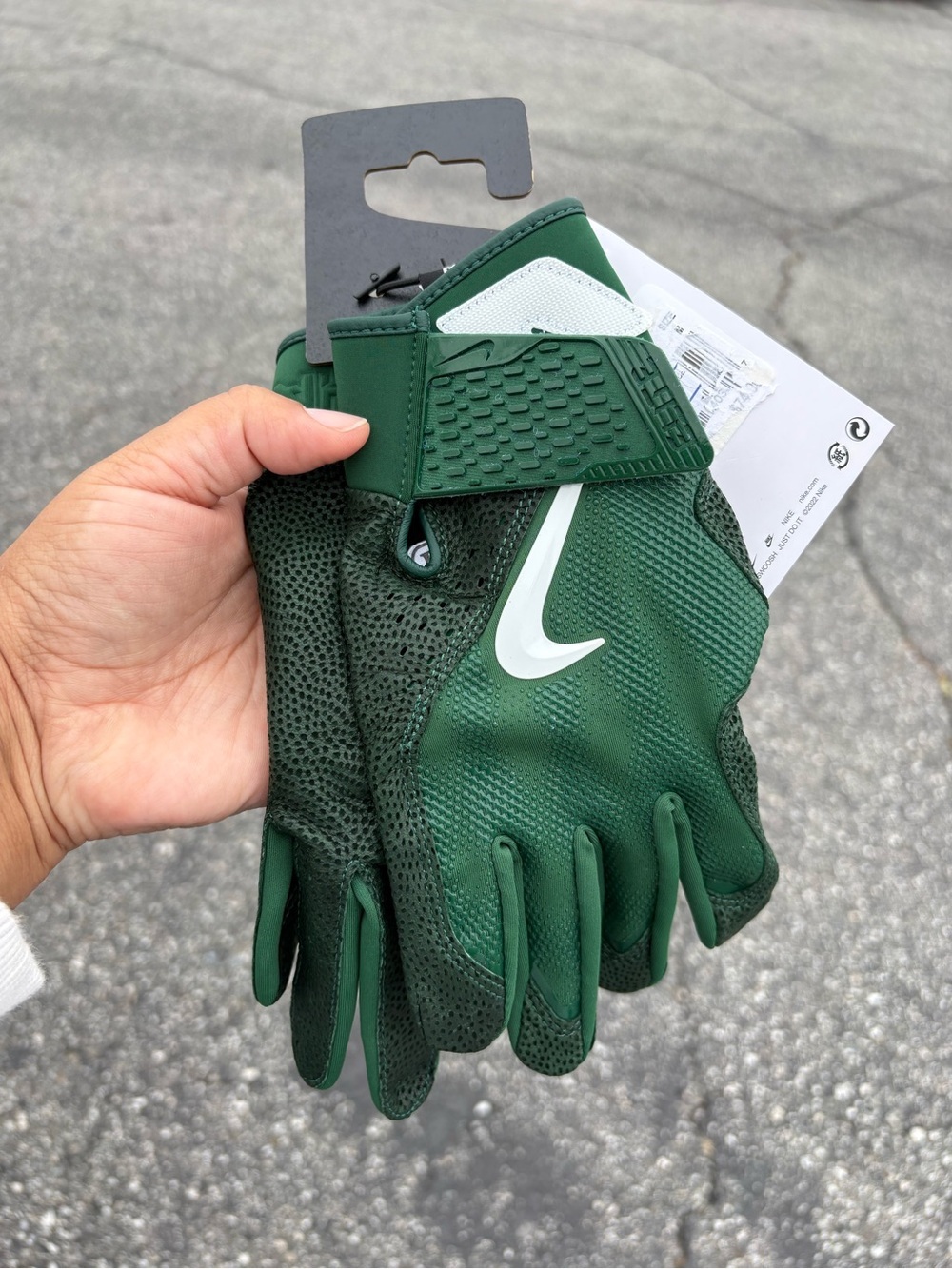 Nike Alpha Elite Baseball Batting Gloves Hunter Green Men’s Size Medium - Picture 3 of 9